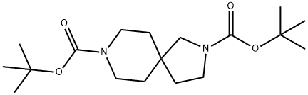 二-叔-丁基 2,8-二氮杂螺[4.5]癸烷-2,8-二甲酸基酯 结构式