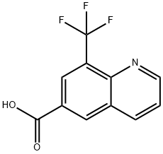 8-(三氟甲基)喹啉-6-羧酸 结构式