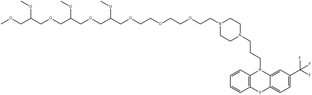 2103241-60-5 10H-Phenothiazine, 2-(trifluoromethyl)-10-[3-[4-(11,15,19-trimethoxy-3,6,9,13,17,21-hexaoxadocos-1-yl)-1-piperazinyl]propyl]-