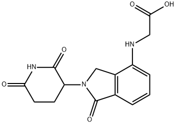 Glycine, N-[2-(2,6-dioxo-3-piperidinyl)-2,3-dihydro-1-oxo-1H-isoindol-4-yl]- Struktur