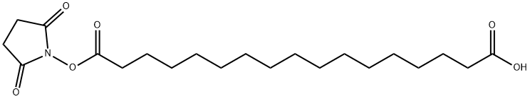 Heptadecanedioic acid, 1-(2,5-dioxo-1-pyrrolidinyl) ester Struktur