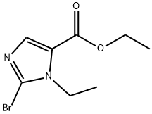 1H-Imidazole-5-carboxylic acid, 2-bromo-1-ethyl-, ethyl ester Struktur