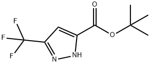 3-(三氟甲基)-1H-吡唑-5-羧酸叔丁酯 结构式