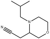 3-Morpholineacetonitrile, 4-(2-methylpropyl)- Structure