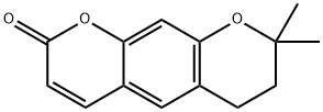 2H,6H-Benzo[1,2-b:5,4-b']dipyran-2-one, 7,8-dihydro-8,8-dimethyl- Structure