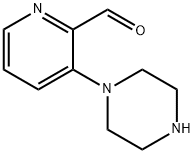 2-Pyridinecarboxaldehyde, 3-(1-piperazinyl)- 结构式