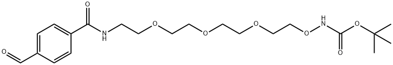 Ald-Ph-PEG3-O-NH-Boc Struktur
