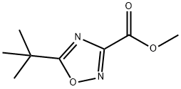 methyl 5-(tert-butyl)-1,2,4-oxadiazole-3-carboxylate Structure