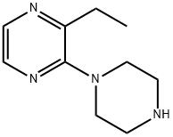 Pyrazine, 2-ethyl-3-(1-piperazinyl)- Struktur