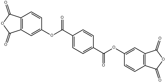 Bis[(3,4-dicarboxylic anhydride) phenyl]terephthalate Structure