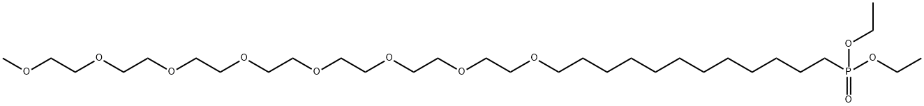 m-PEG8-(CH2)12-phosphonic acid ethyl ester Structure