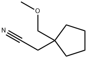 2-[1-(methoxymethyl)cyclopentyl]acetonitrile 结构式
