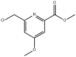 6-(氯甲基)-4-甲氧基吡啶-2-甲酸甲酯 结构式