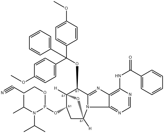 (5'S)-8,5'-Cyclodeoxyadenosine CE phosphoramidite Structure