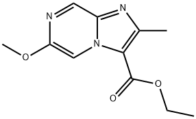 Imidazo[1,2-a]pyrazine-3-carboxylic acid, 6-methoxy-2-methyl-, ethyl ester Structure