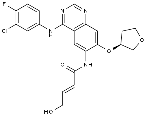 4-Hydroxy 4-Dedimethylamino Afatinib Structure