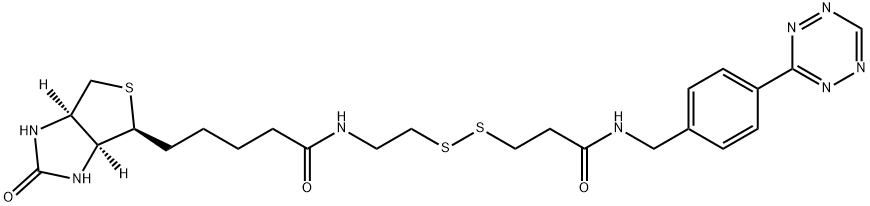 四嗪-二硫键-生物素, 2123482-78-8, 结构式