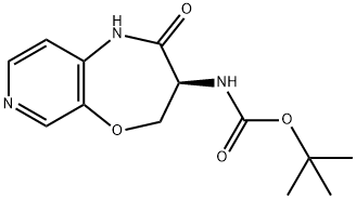 (S)-(2-氧代-1,2,3,4-四氢吡啶并[3,4-B][1,4]氧氮杂-3-基)氨基甲酸叔丁酯, 2124262-56-0, 结构式