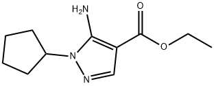 1H-Pyrazole-4-carboxylic acid, 5-amino-1-cyclopentyl-, ethyl ester