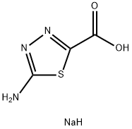 sodium 5-amino-1,3,4-thiadiazole-2-carboxylate Struktur