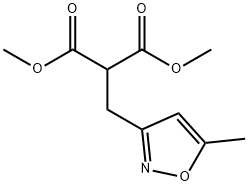 2-((5-甲基异噁唑-3-基)甲基)丙二酸二甲酯, 2126161-97-3, 结构式