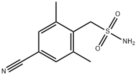 (4-cyano-2,6-dimethylphenyl)methanesulfonamide 结构式