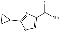 2-cyclopropyl-1,3-oxazole-4-carbothioamide Struktur