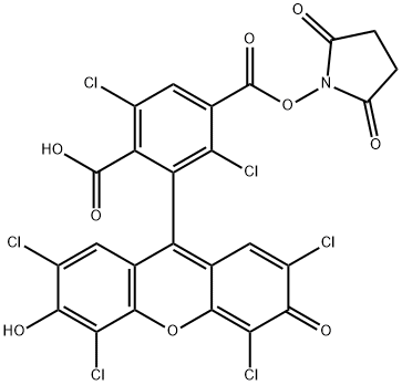 2129651-79-0 1,4-Benzenedicarboxylic acid, 2,5-dichloro-3-(2,4,5,7-tetrachloro-6-hydroxy-3-oxo-3H-xanthen-9-yl)-, 1-(2,5-dioxo-1-pyrrolidinyl) ester