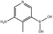 (5-氨基-4-甲基吡啶-3-基)硼酸, 2131006-94-3, 结构式