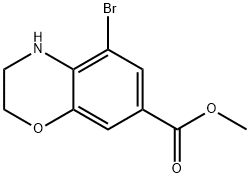 5-溴-3,4-二氢-2H-苯并[B][1,4]噁嗪-7-羧酸甲酯, 2131191-71-2, 结构式
