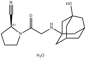 Vildagliptin dihydrate Structure