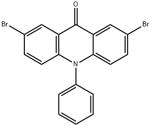 2,7-Dibromo-10-phenyl-10H-acridin-9-one,2133447-90-0,结构式