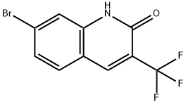 2(1H)-Quinolinone, 7-bromo-3-(trifluoromethyl)- 结构式