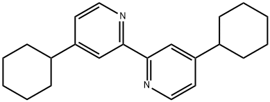 2,2'-Bipyridine, 4,4'-dicyclohexyl- Structure