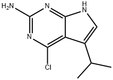 7H-Pyrrolo[2,3-d]pyrimidin-2-amine, 4-chloro-5-(1-methylethyl)- Structure