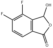 4,5-二氟-3-羟基异苯并呋喃-1(3H)-酮, 2136287-63-1, 结构式