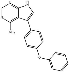 7H-Pyrrolo[2,3-d]pyrimidin-4-amine, 5-(4-phenoxyphenyl)- Structure