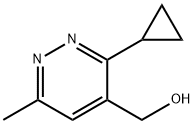 (3-cyclopropyl-6-methylpyridazin-4-yl)methanol 结构式
