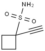 1-ethynylcyclobutane-1-sulfonamide 结构式