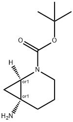 RAC-TERT-BUTYL (1R,6R)-6-AMINO-2-AZABICYCLO[4.1.0]HEPTANE-2-CARBOXYLATE, 2137676-21-0, 结构式