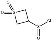 1,1-dioxo-1lambda6-thietane-3-sulfinyl chloride Structure