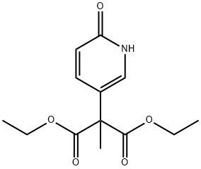 diethyl 2-methyl-2-(6-oxo-1H-pyridin-3-yl)propanedioate Struktur