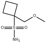 1-(methoxymethyl)cyclobutane-1-sulfonamide 结构式