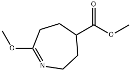 2H-Azepine-4-carboxylic acid, 3,4,5,6-tetrahydro-7-methoxy-, methyl ester Struktur