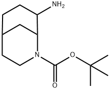 TERT-BUTYL 8-AMINO-2-AZABICYCLO[3.3.1]NONANE-2-CARBOXYLATE, 2138199-51-4, 结构式