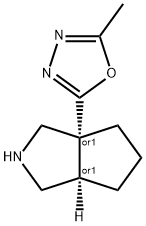 rac-2-[(3aR,6aR)-octahydrocyclopenta[c]pyrrol-3a-yl]-5-methyl-1,3,4-oxadiazole Structure