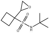 N-tert-butyl-1-(oxiran-2-yl)cyclobutane-1-sulfonamide 结构式