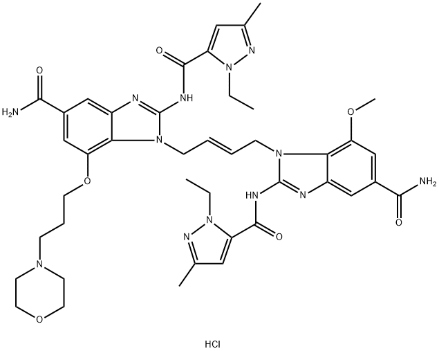 DIABZI STING AGONIST-1 TRIHYDROCHLORIDE,2138299-34-8,结构式