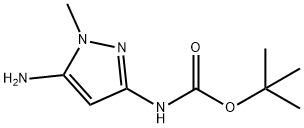 tert-butyl (5-amino-1-methyl-1H-pyrazol-3-yl)carbamate Structure