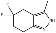 5,5-二氟-3-甲基-4,5,6,7-四氢-2H-吲唑, 2138410-00-9, 结构式
